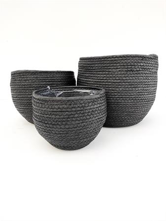 Set Jork nero (3 pezzi)