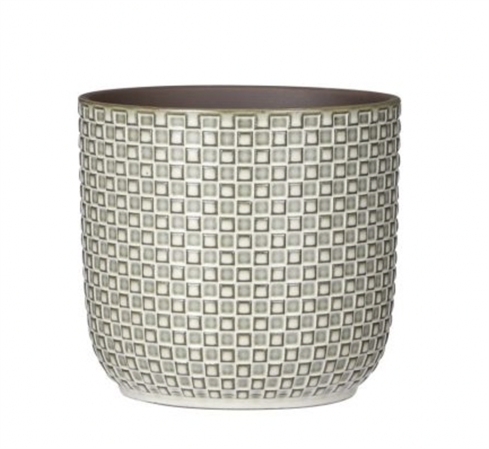 Vaso mosaico grigio