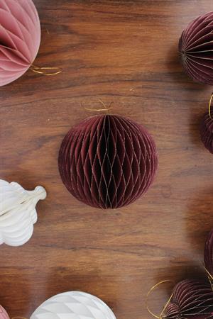 Addobbo pallina origami d.15 borgogna